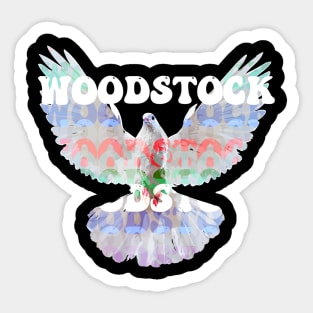 Woodstock Festival Symbol Sticker